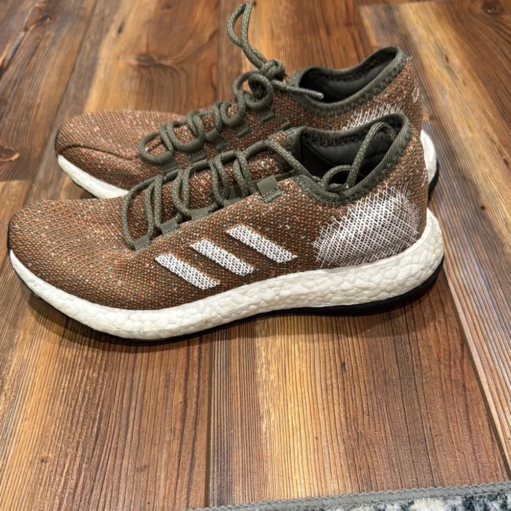 Adidas Olive and Chestnut Running Shoes